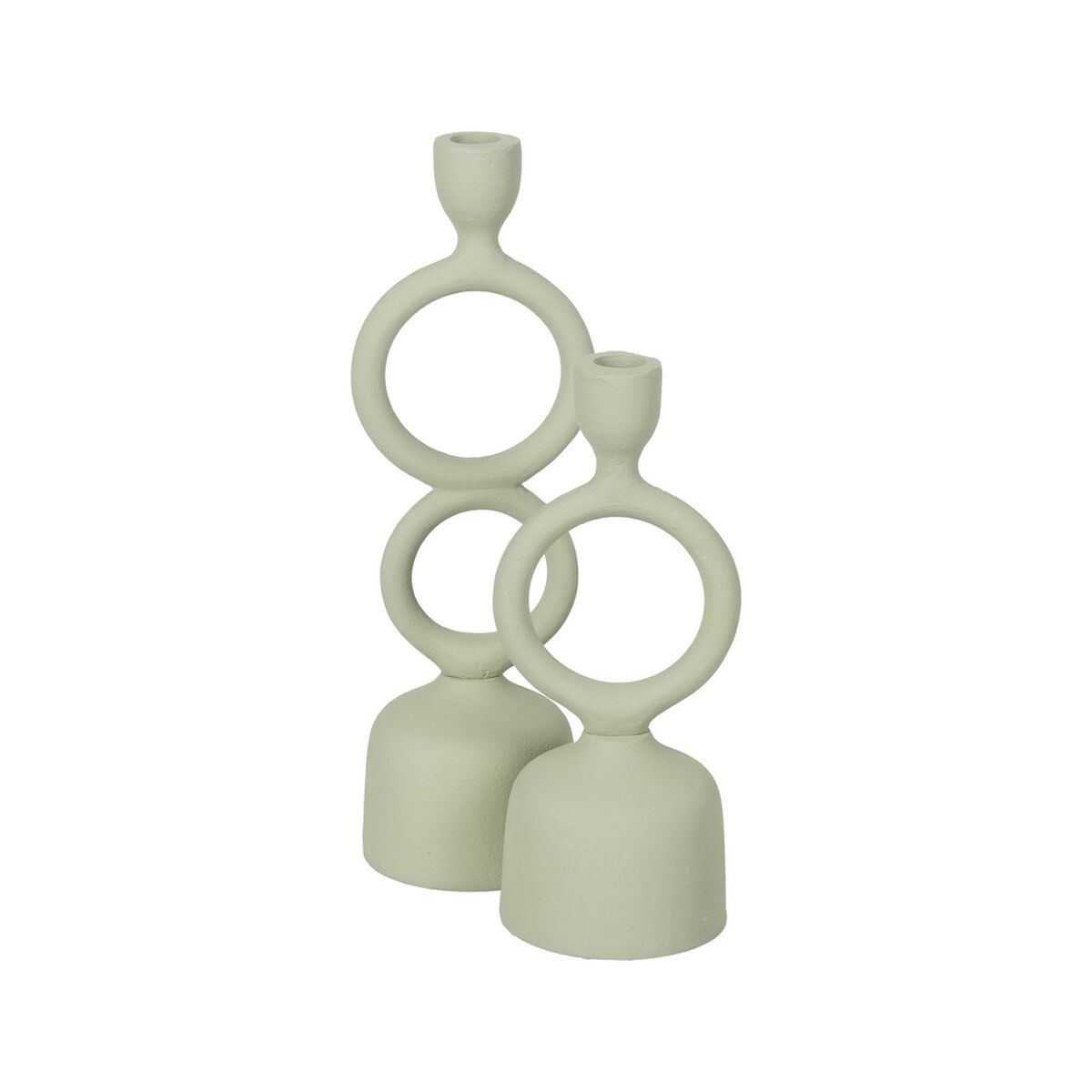 Ljusstakar Ljusgrön Järn 9 x 7 x 25 cm - 2