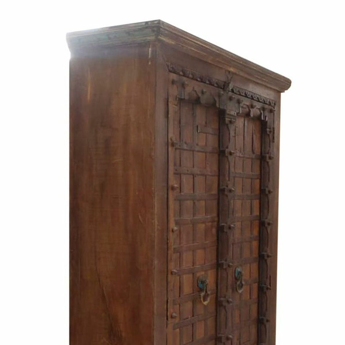 Skåp Alexandra House Living Brun Återvunnet Trä 42 x 217 x 118 cm - 3