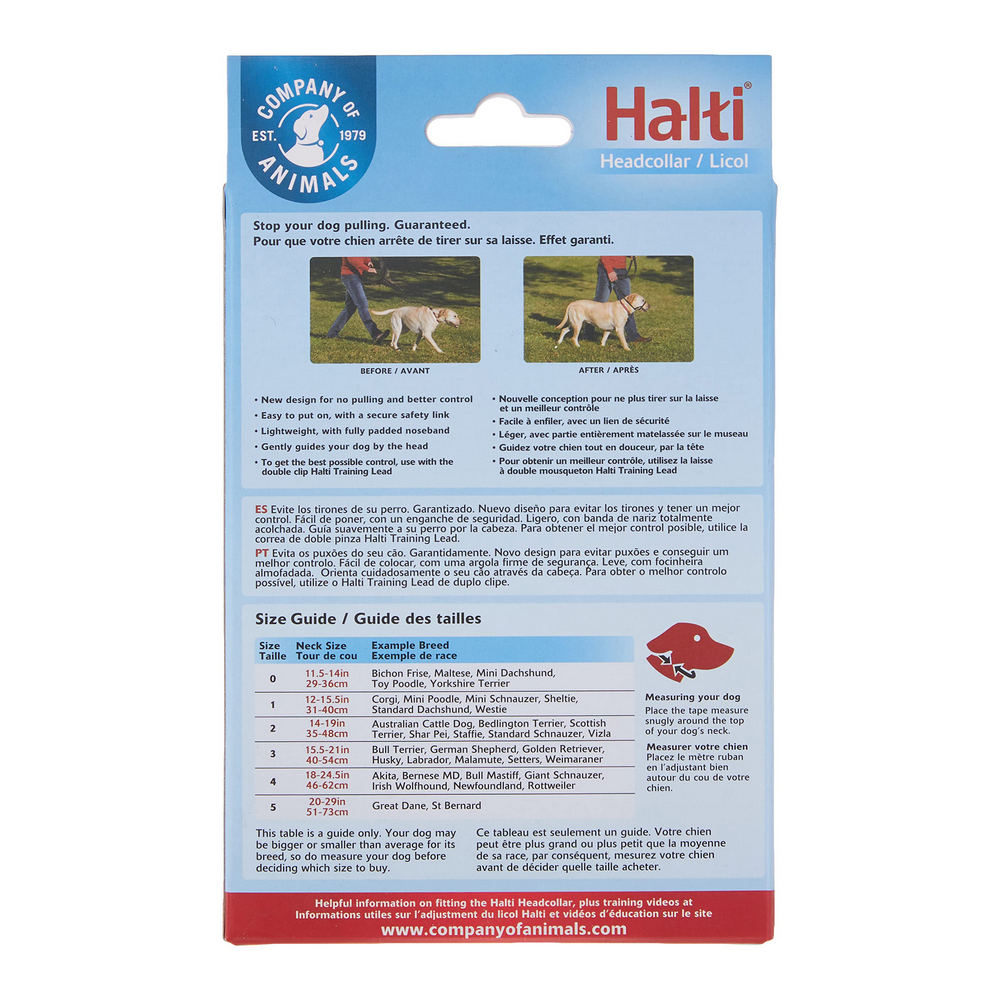 Hund utbildning kragar Company of Animals Halti Svart Munkorg (35-48 cm) - 4