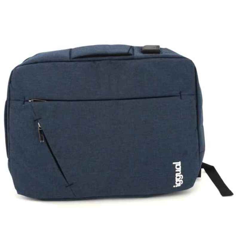Laptopryggsäck iggual IGG317051 Ogenomtränglig Stöldskyddad Blå - 3