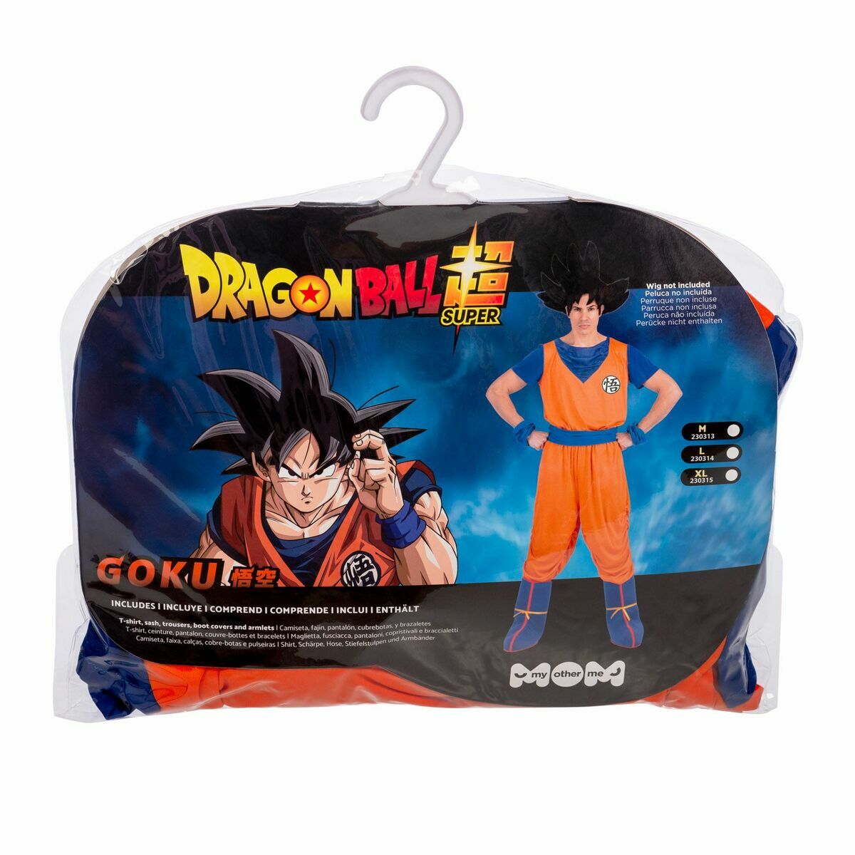 Maskeraddräkt vuxna My Other Me Goku Dragon Ball Blå Orange - 13