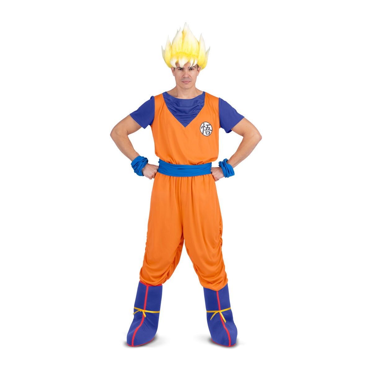 Maskeraddräkt vuxna My Other Me Goku Dragon Ball Blå Orange - 6