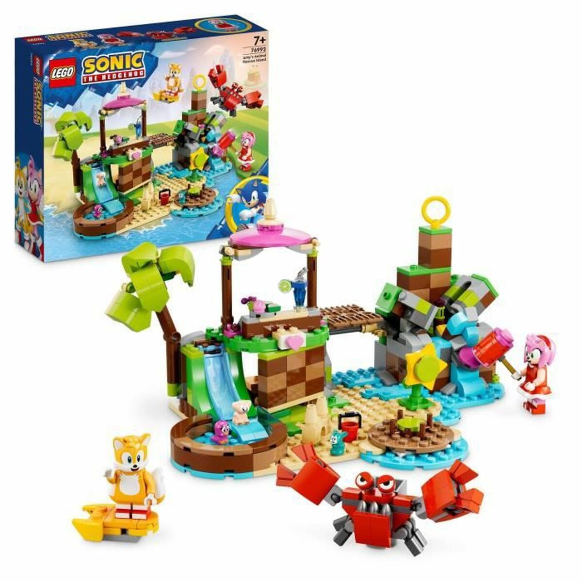 Byggsats Lego 76992 ISLA DE RESCATE ANIMAL DE AMY Multicolour 388 Delar