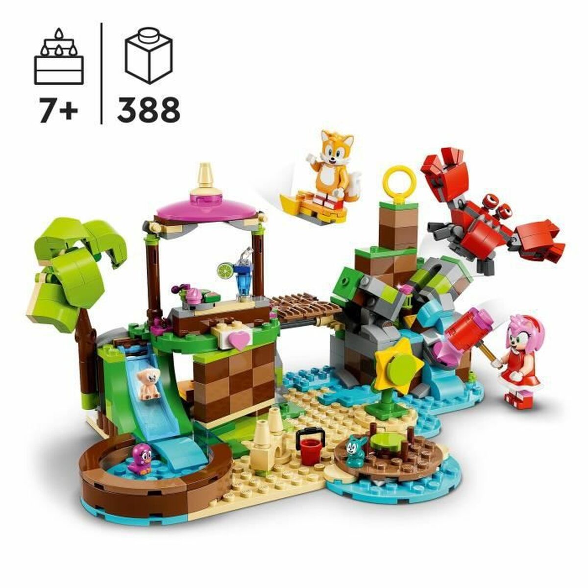 Byggsats Lego 76992 ISLA DE RESCATE ANIMAL DE AMY Multicolour 388 Delar - 2