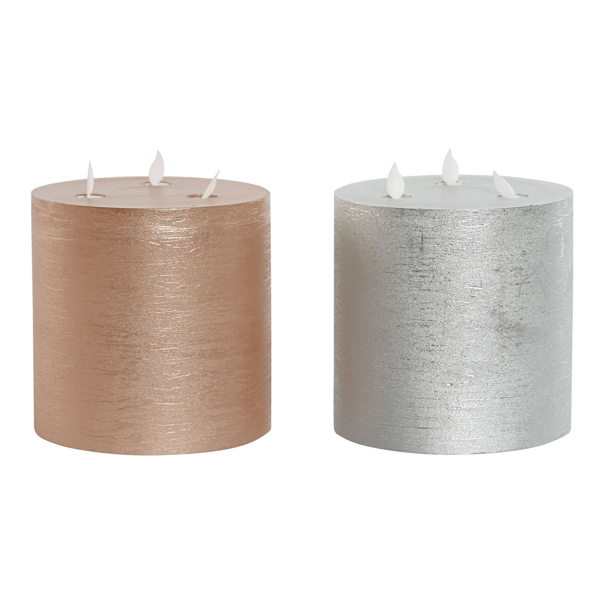 LED Ljus DKD Home Decor Gyllene Silvrig 15 x 15 x 15 cm (AA) (2 antal) - 3
