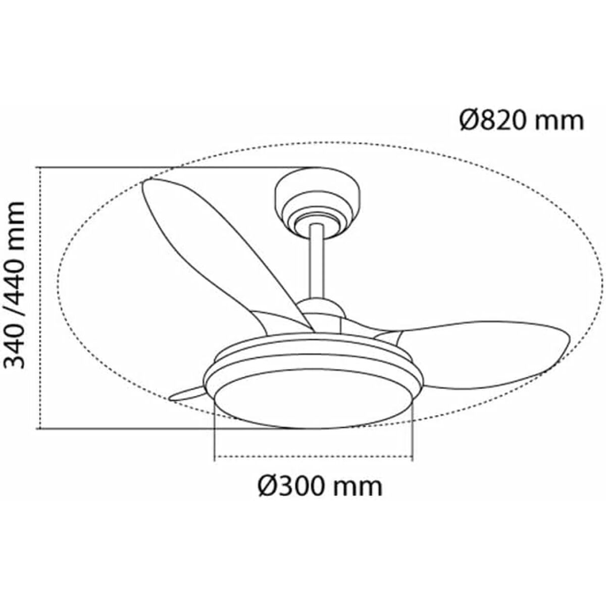 Takfläkt CristalRecord STEL EVO MINI RGB RETRAC Transparent - 2
