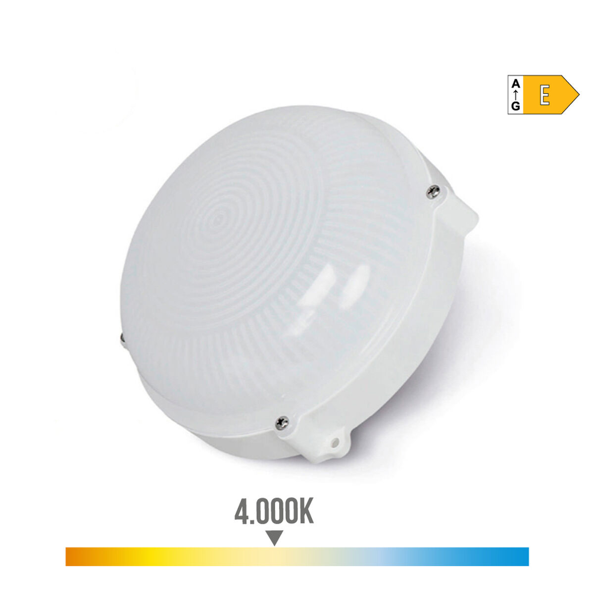 Vägglykta EDM 34724 Vit Polymer A E 12 W 75 W 1080 lm Extern (4000 K) - 4