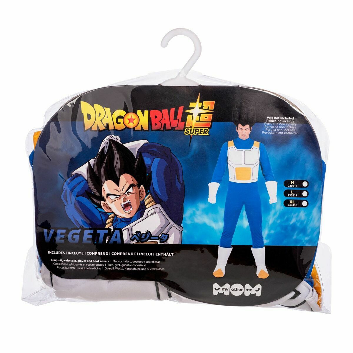 Maskeraddräkt vuxna My Other Me Vegeta Dragon Ball Blå Orange Vegeta - 13