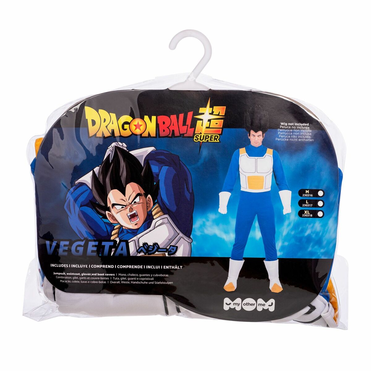 Maskeraddräkt vuxna My Other Me Vegeta Dragon Ball Blå Orange Vegeta - 2