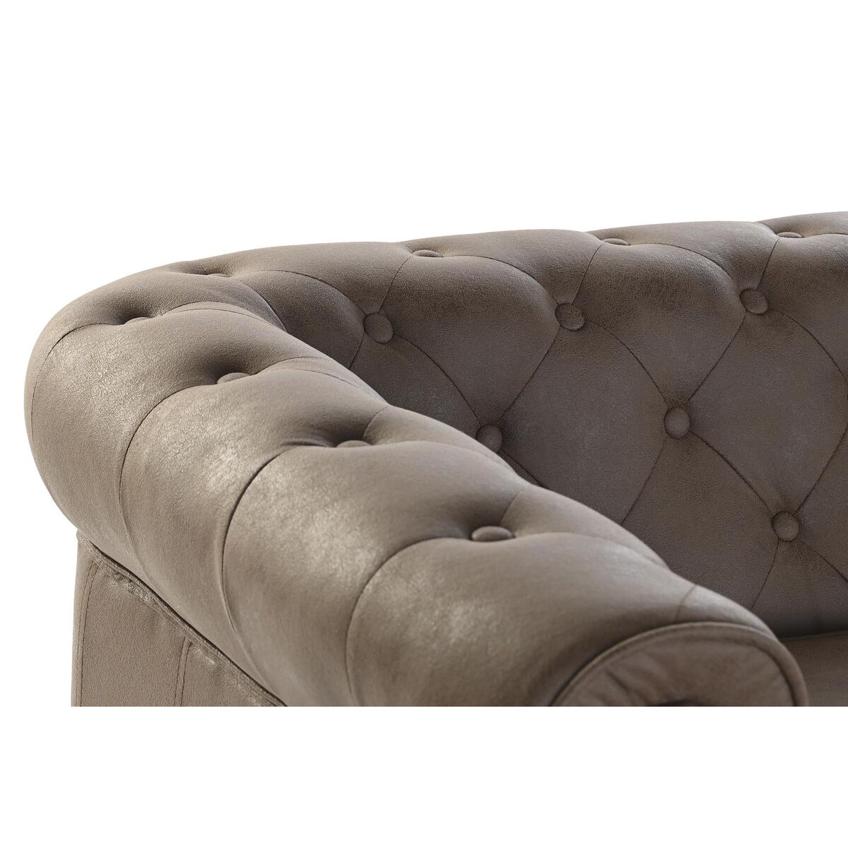 Soffa DKD Home Decor 151 x 82 x 70 cm Naturell Trä Brun Vintage - 3