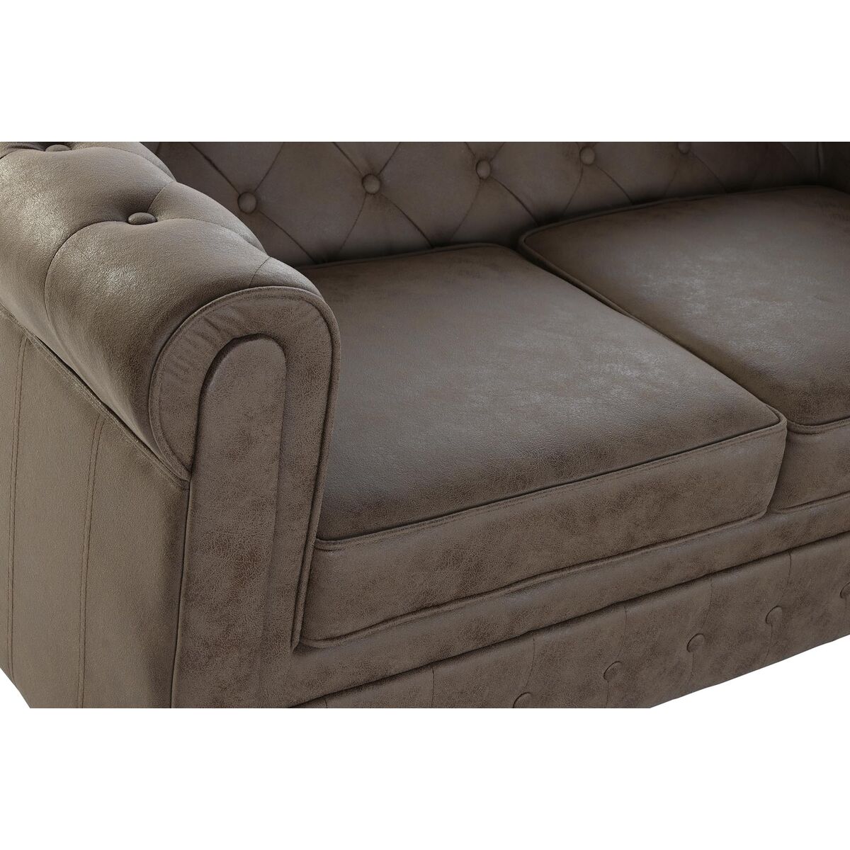 Soffa DKD Home Decor 151 x 82 x 70 cm Naturell Trä Brun Vintage - 2