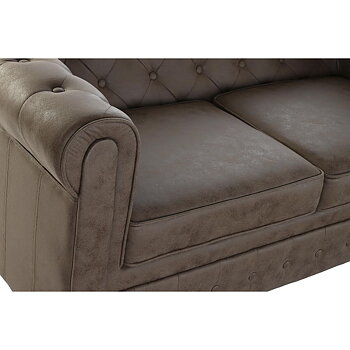 Soffa DKD Home Decor 151 x 82 x 70 cm Naturell Trä Brun Vintage