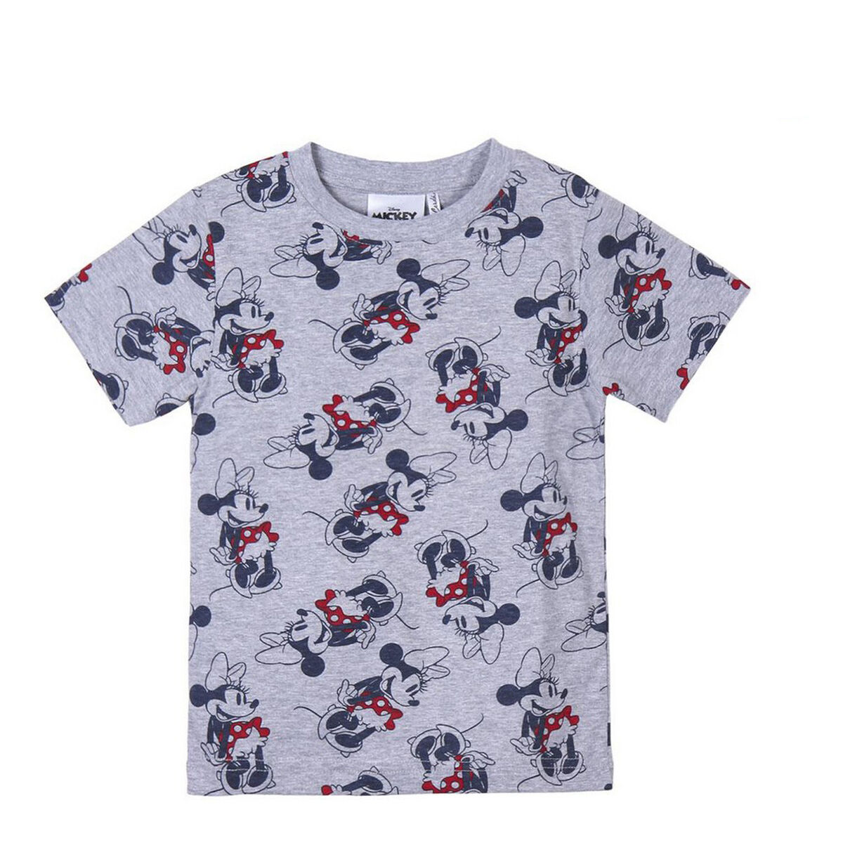 Barn T-shirt med kortärm Minnie Mouse Grå