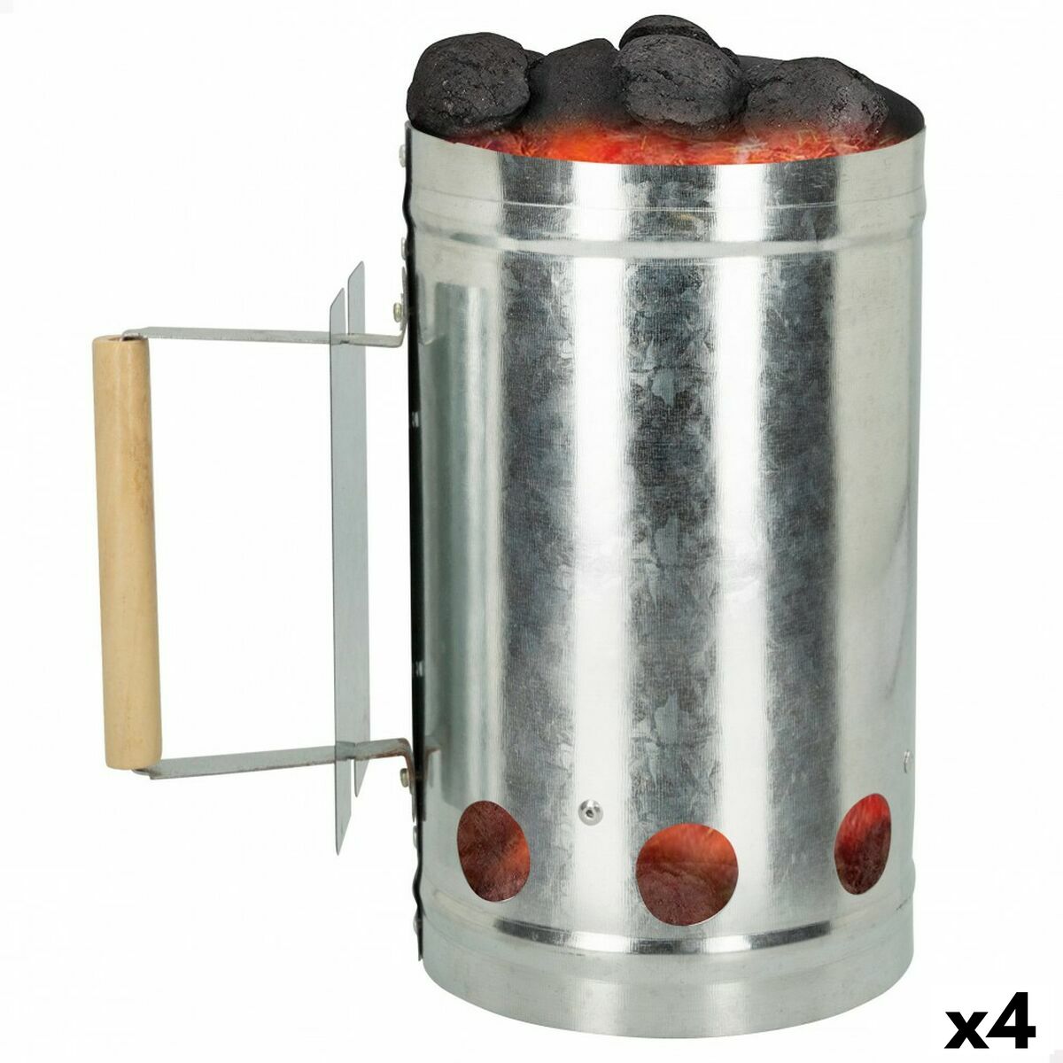 Bärbar Grill Aktive 16 x 27,5 x 16 cm (4 antal)