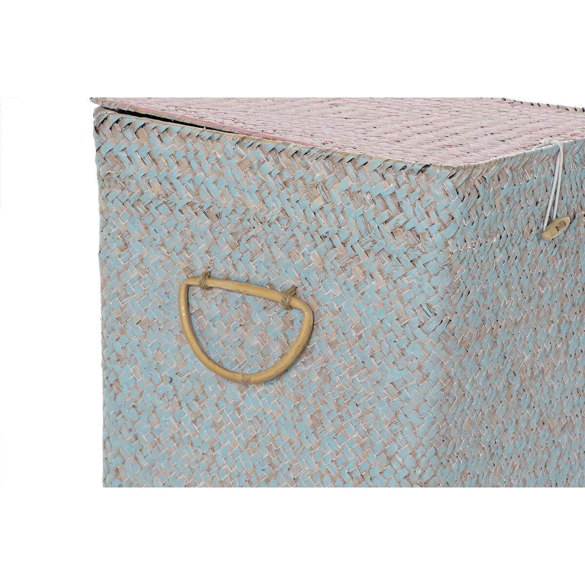 Korgset DKD Home Decor Rosa Celeste Boho 37 x 37 x 50 cm (3 Delar) - 3