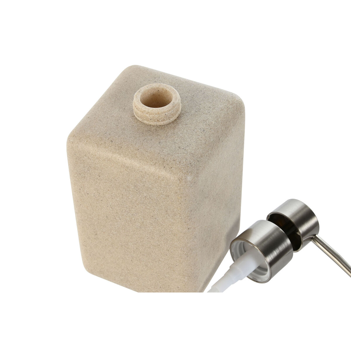 Tvåldispenser Home ESPRIT Kräm Silvrig Harts Polyetylen 8 x 8 x 18 cm - 3