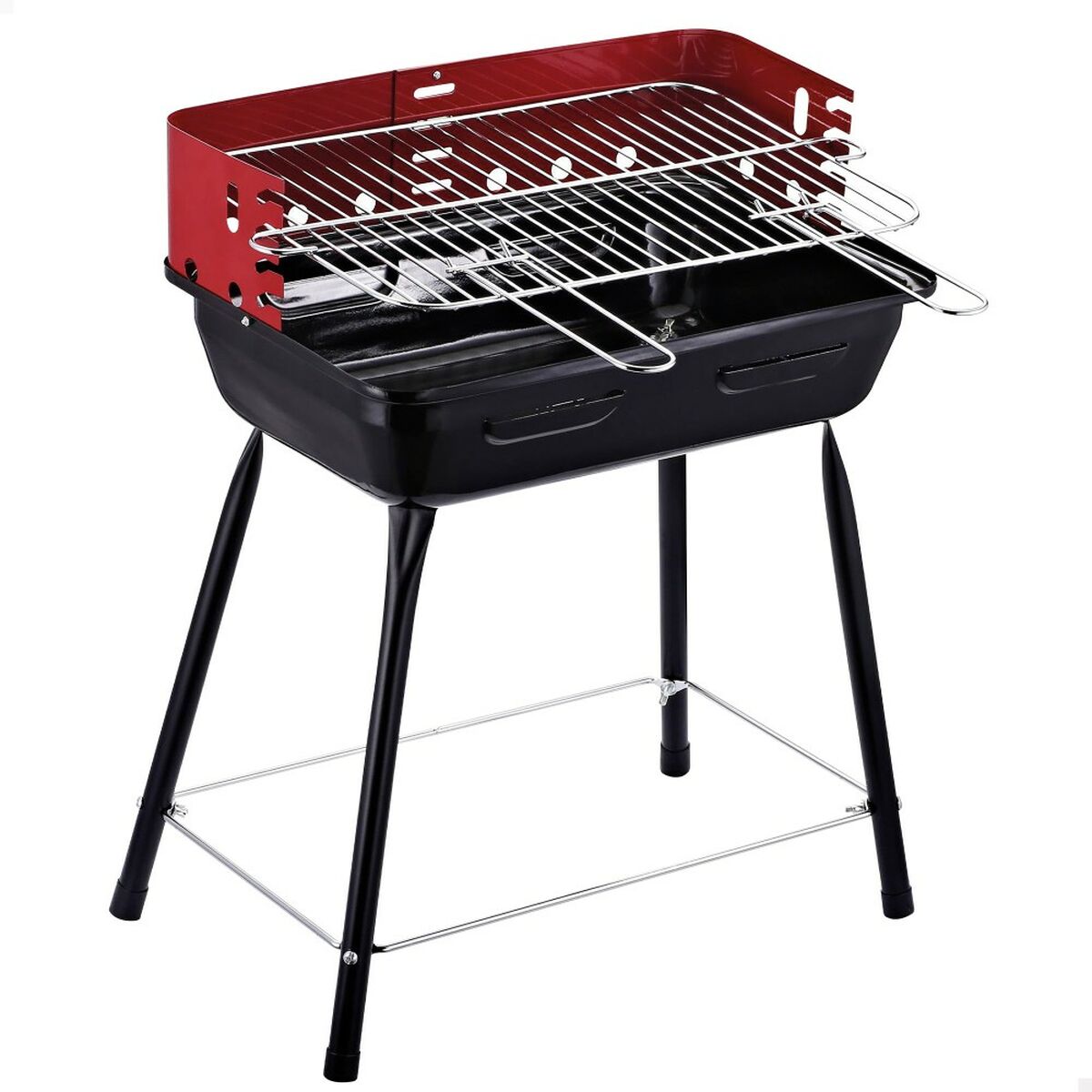 Bärbar Grill Aktive Metall 42 x 54 x 42 cm (2 antal) - 2