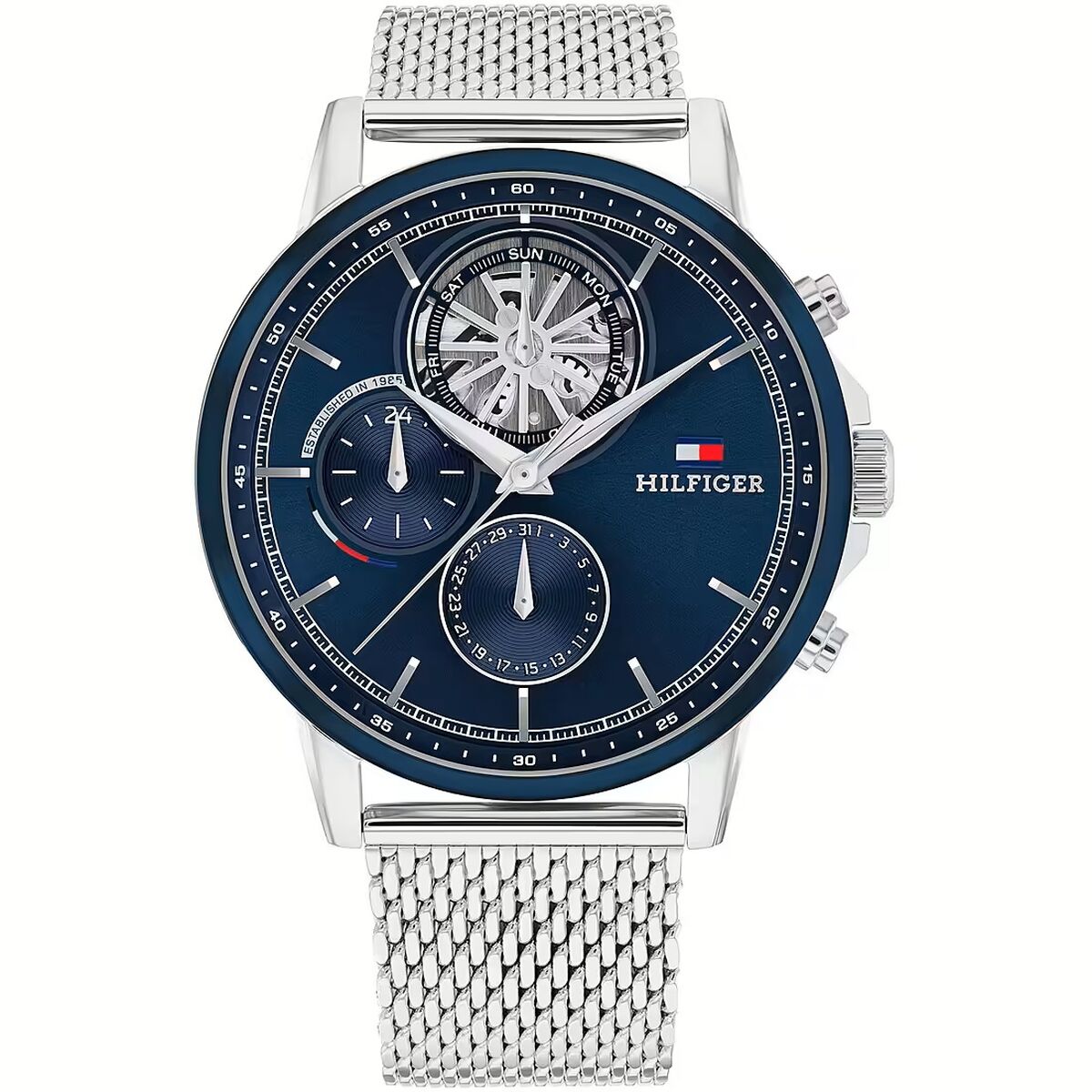 Herrklocka Tommy Hilfiger STEWART Silvrig (Ø 44 mm)