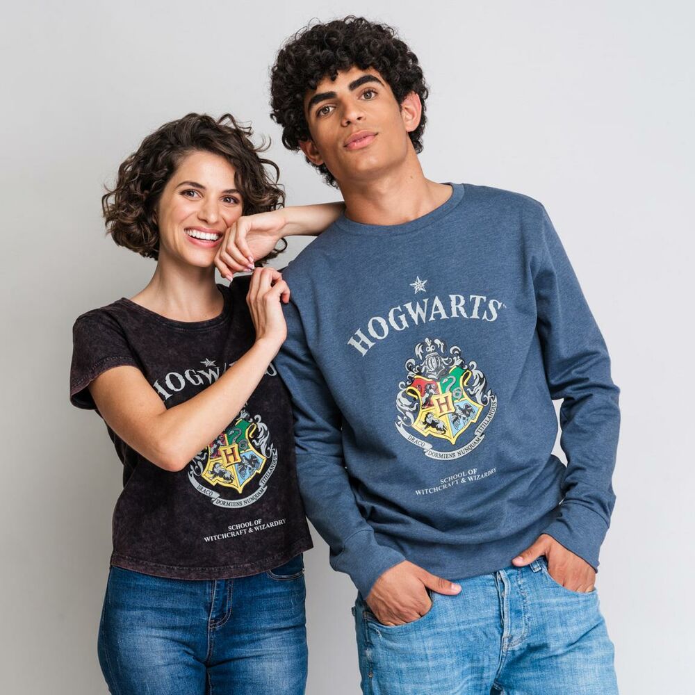 T-shirt med kortärm Dam Harry Potter Grå Mörkgrå - 4