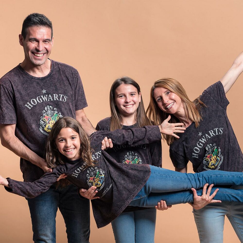 T-shirt med kortärm Dam Harry Potter Grå Mörkgrå - 5