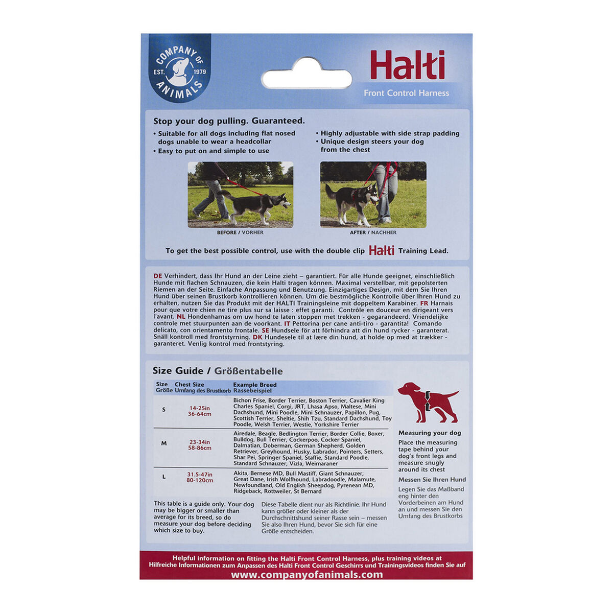 Hundsele Company of Animals Halti Svart/Röd Storlek M (58-86 cm) - 11