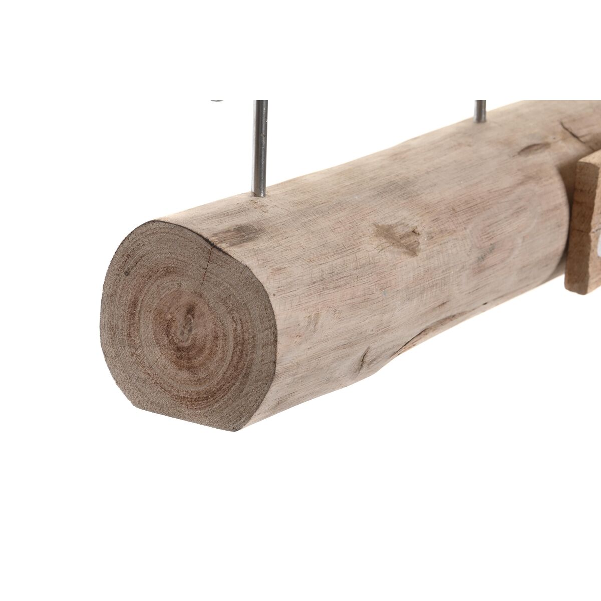 Prydnadsfigur DKD Home Decor Antikbehandlad Brun Vit Harts Mangoträ Val (57 x 10 x 28 cm) - 2