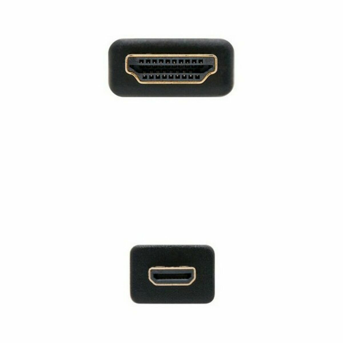 Kabel HDMI till Micro-HDMI NANOCABLE 10.15.3501 Svart 80 cm - 2