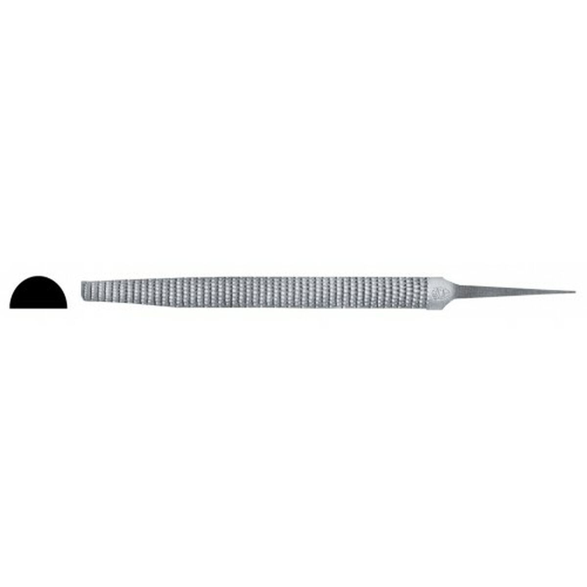 Halvrund rasp ERIZO 8" Nog