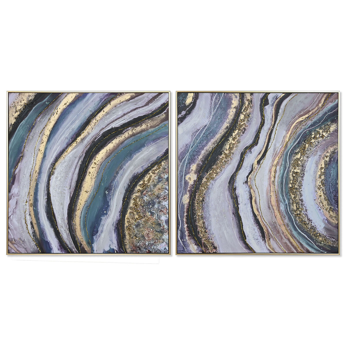 Kanvas Home ESPRIT polystyren Kanvas 82 x 4,5 x 82 cm