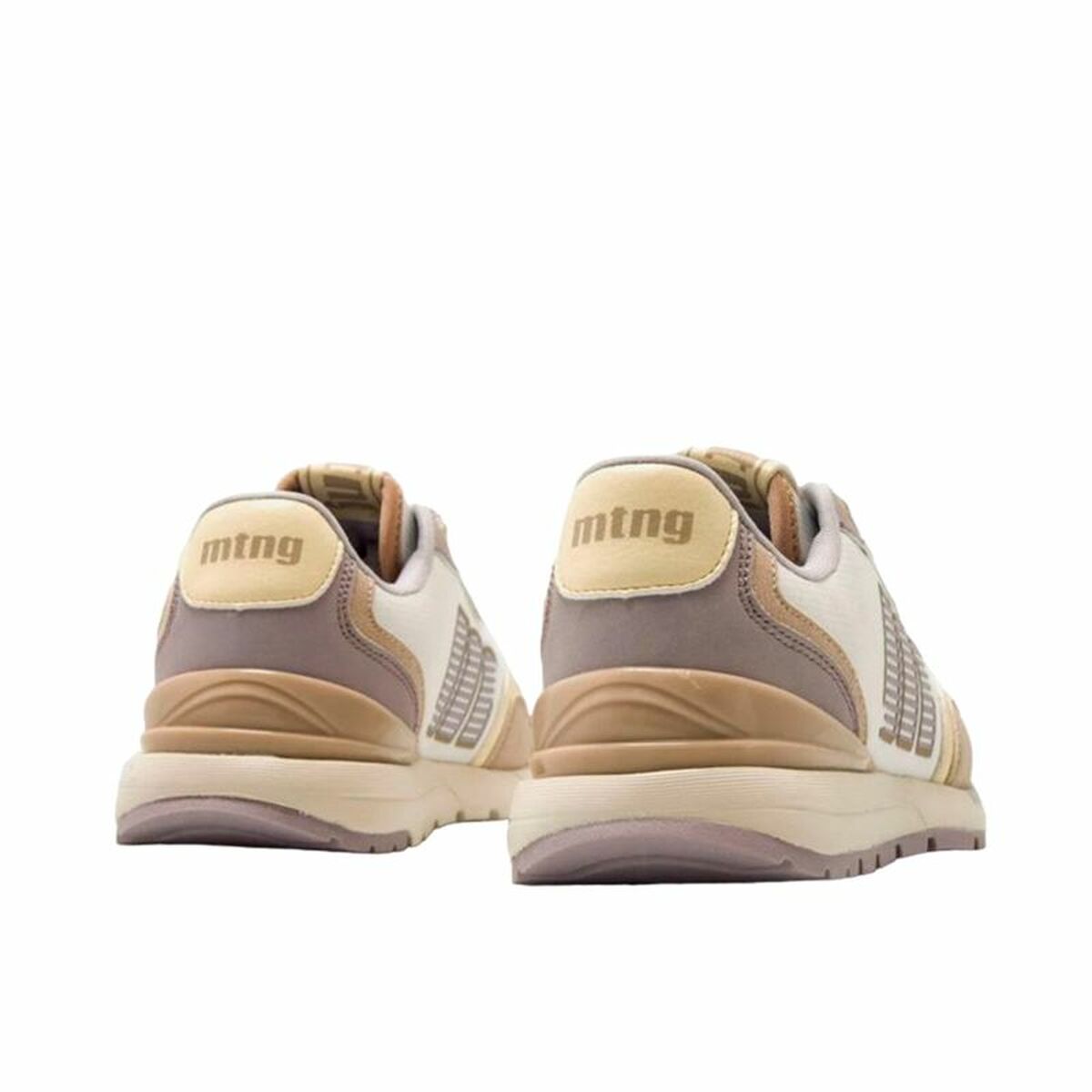 Sportskor Casual Mustang Compact Vit Ljusbrun - 4