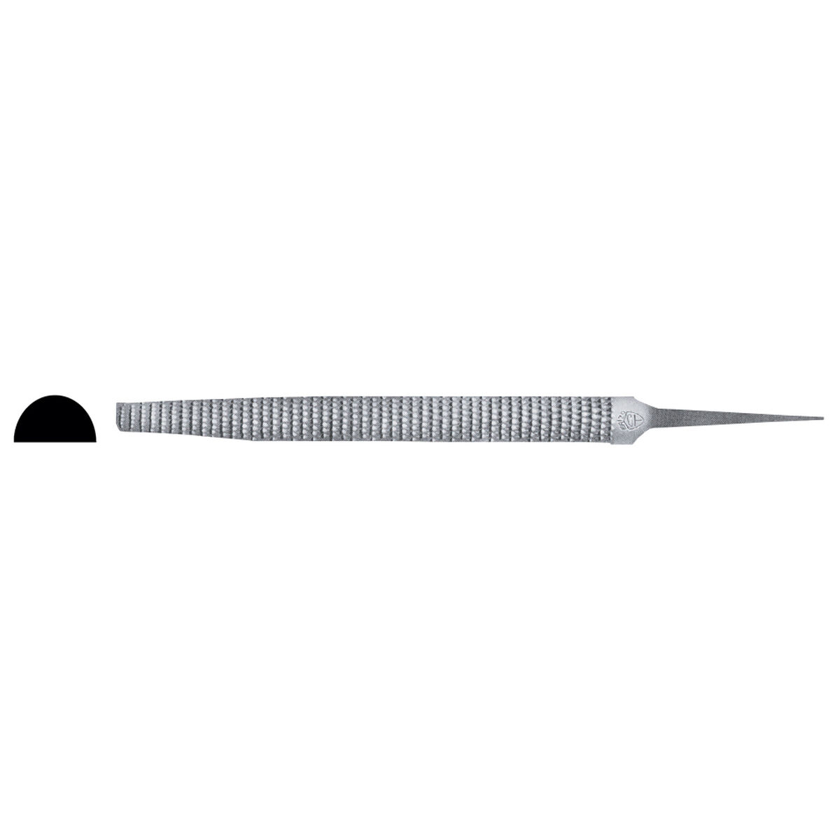 Halvrund rasp ERIZO 10" Nog - 2