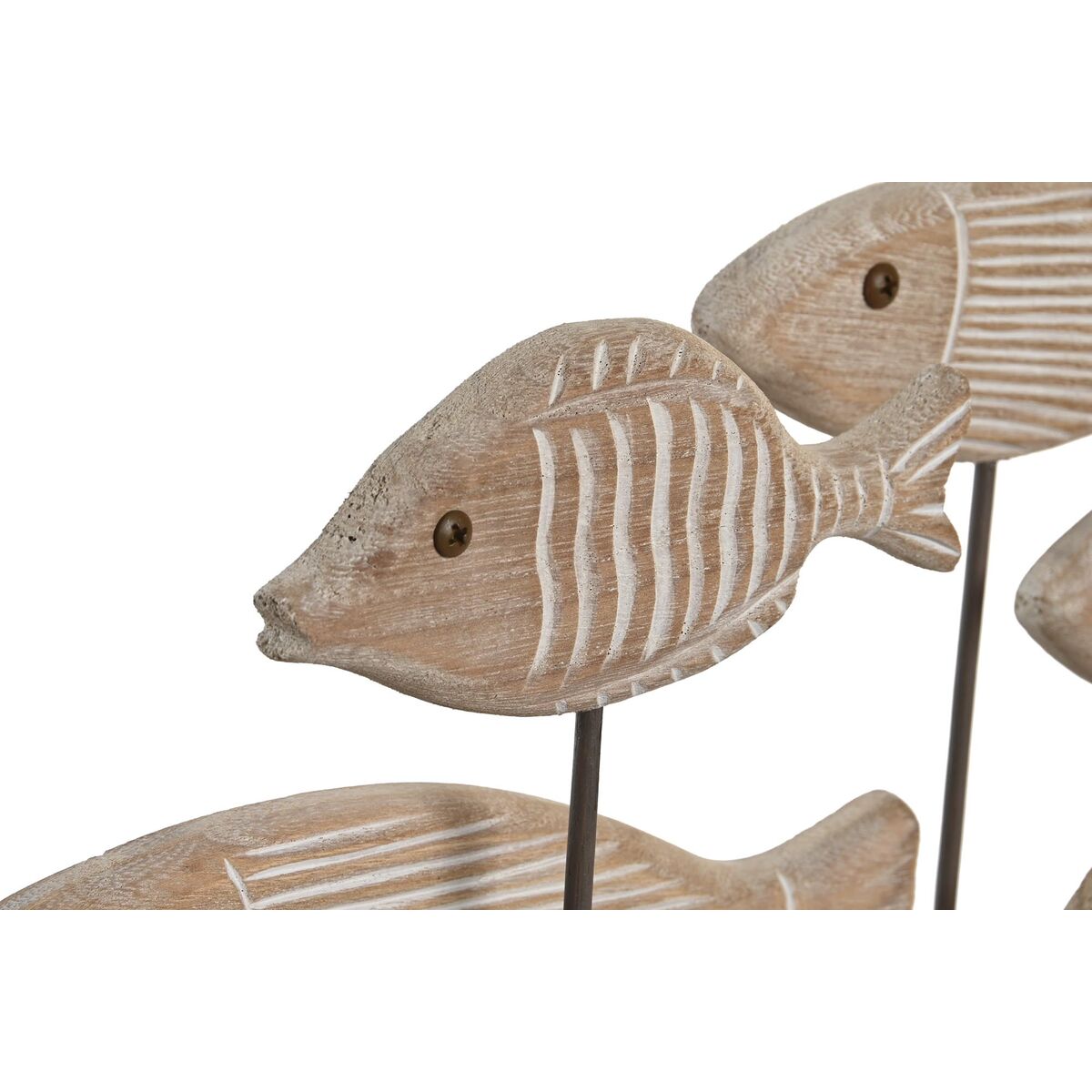 Prydnadsfigur DKD Home Decor 51 x 8 x 27 cm Antikbehandlad Ljusbrun Spiraler - 2