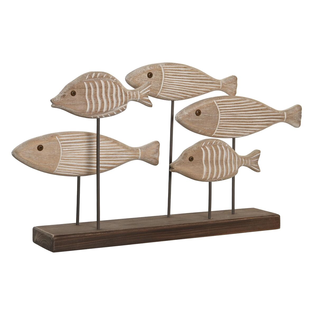 Prydnadsfigur DKD Home Decor 51 x 8 x 27 cm Antikbehandlad Ljusbrun Spiraler - 4