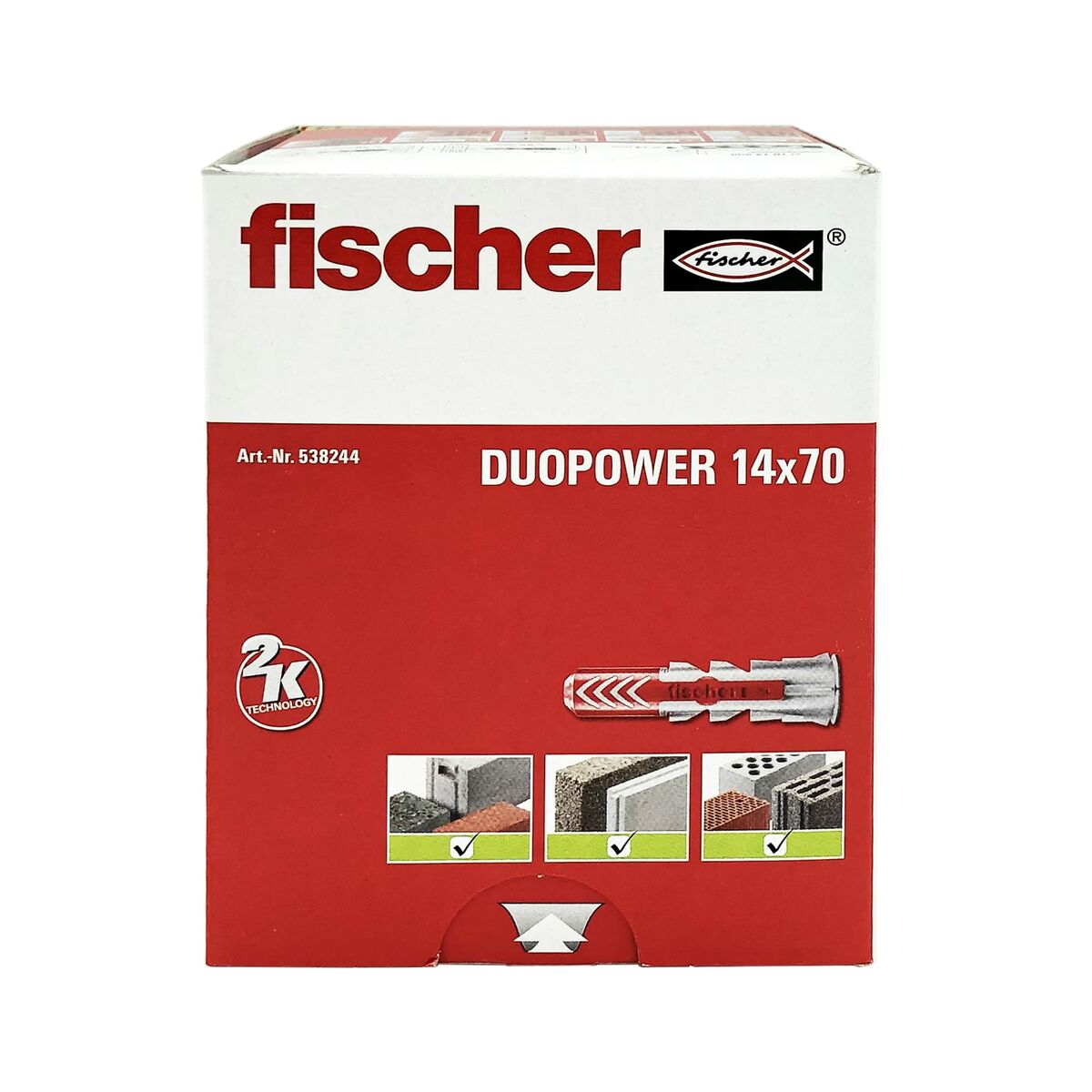 Dobbar Fischer DuoPower 538244 Ø 14 x 70 mm Nylon (20 antal) - 6