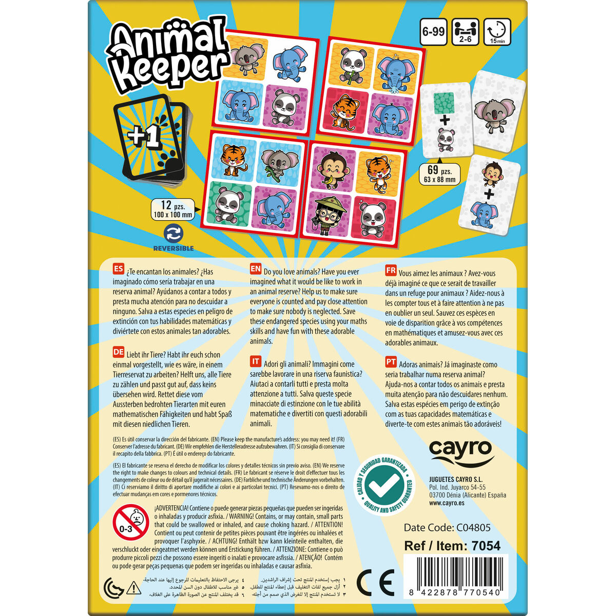Sällskapsspel Cayro Animal Keeper ES - 5