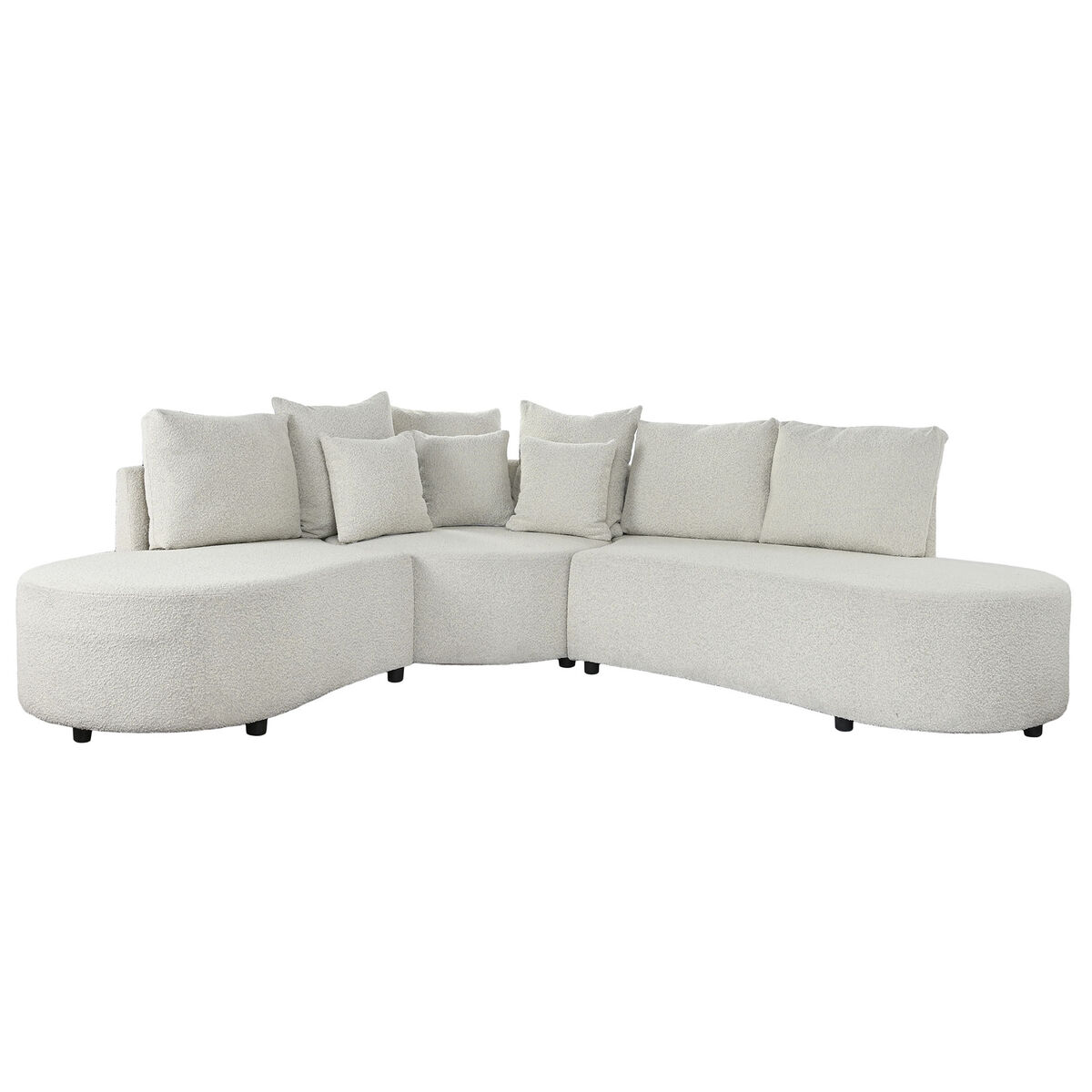 Soffa DKD Home Decor Vit Trä Modern 250 x 241 x 66 cm - 6
