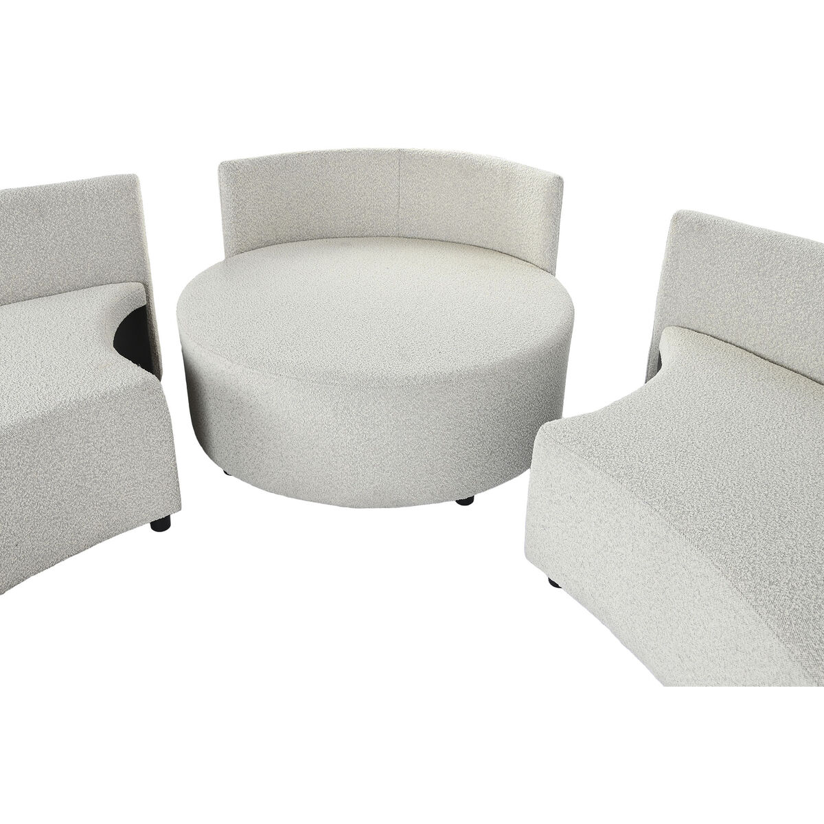 Soffa DKD Home Decor Vit Trä Modern 250 x 241 x 66 cm - 3