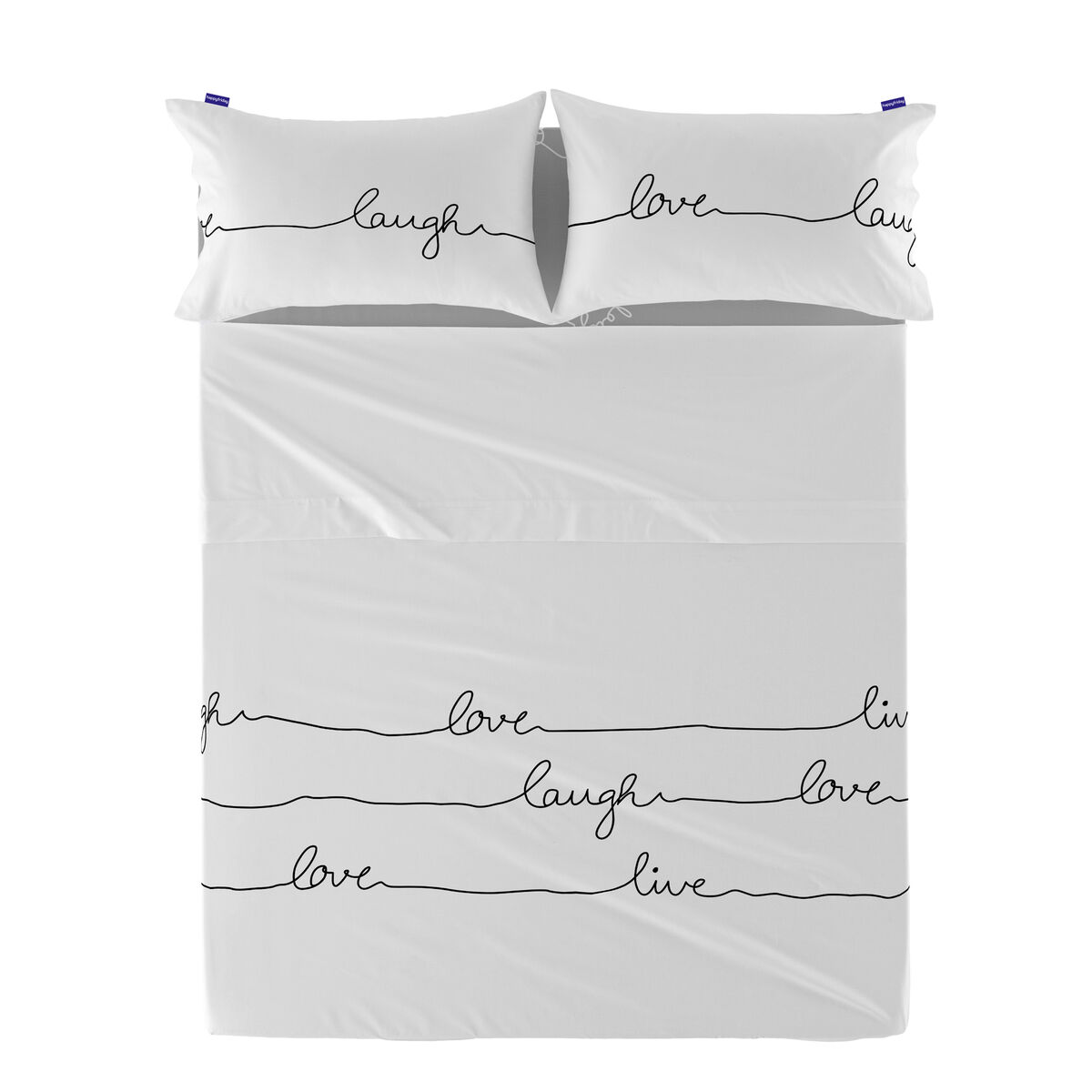 Överlakan HappyFriday Blanc Live Multicolour 160 x 270 cm