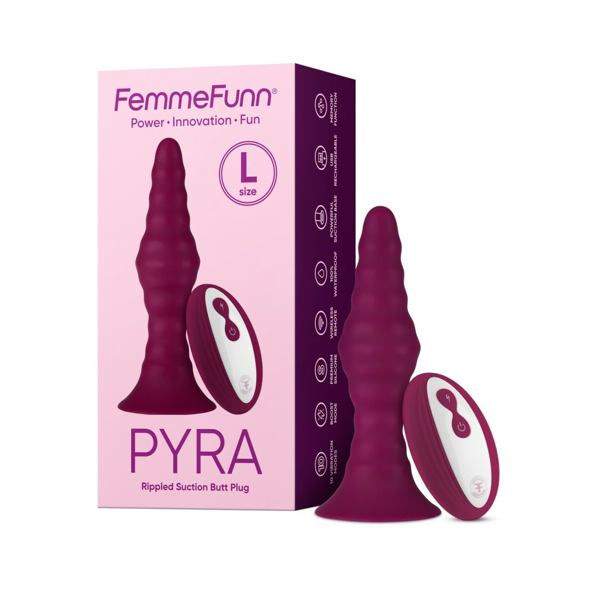Analplugg FemmeFunn Pyra Fuchsia - 2