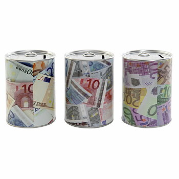 Sparbössa DKD Home Decor Metall (3 pcs)