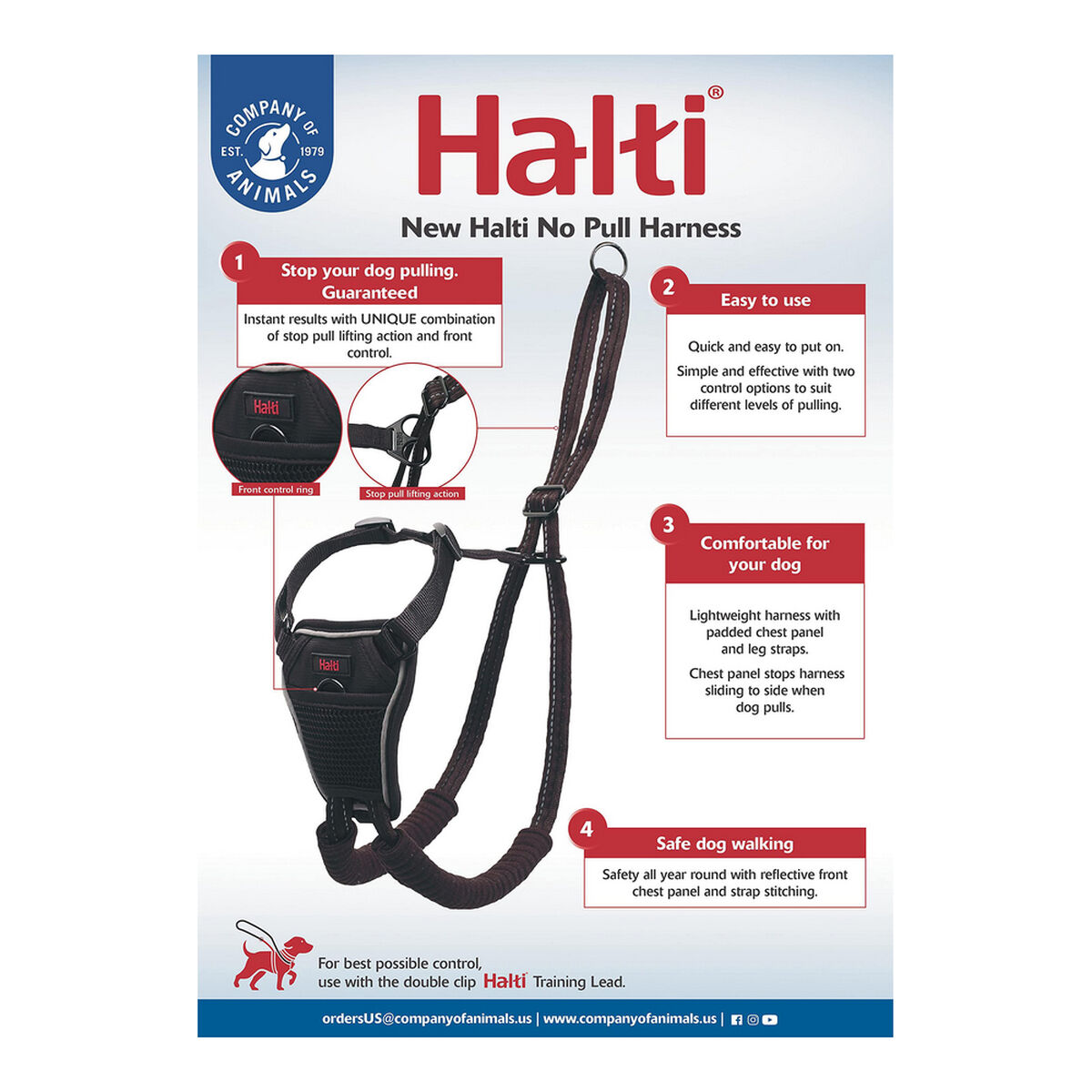 Hundsele Company of Animals Halti Storlek M (34-56 cm) - 24