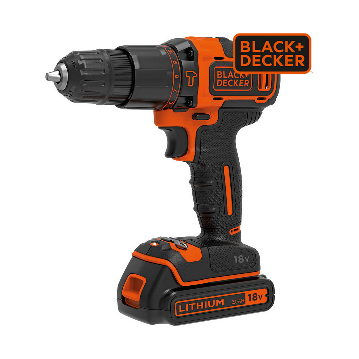 Elektrisk skruvmejsel Black & Decker BDCHD18KB 40 Nm - 6