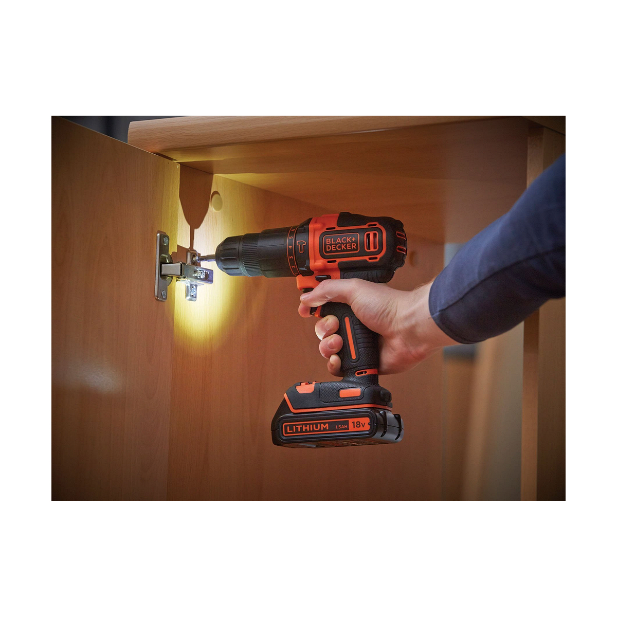 Elektrisk skruvmejsel Black & Decker BDCHD18KB 40 Nm - 11