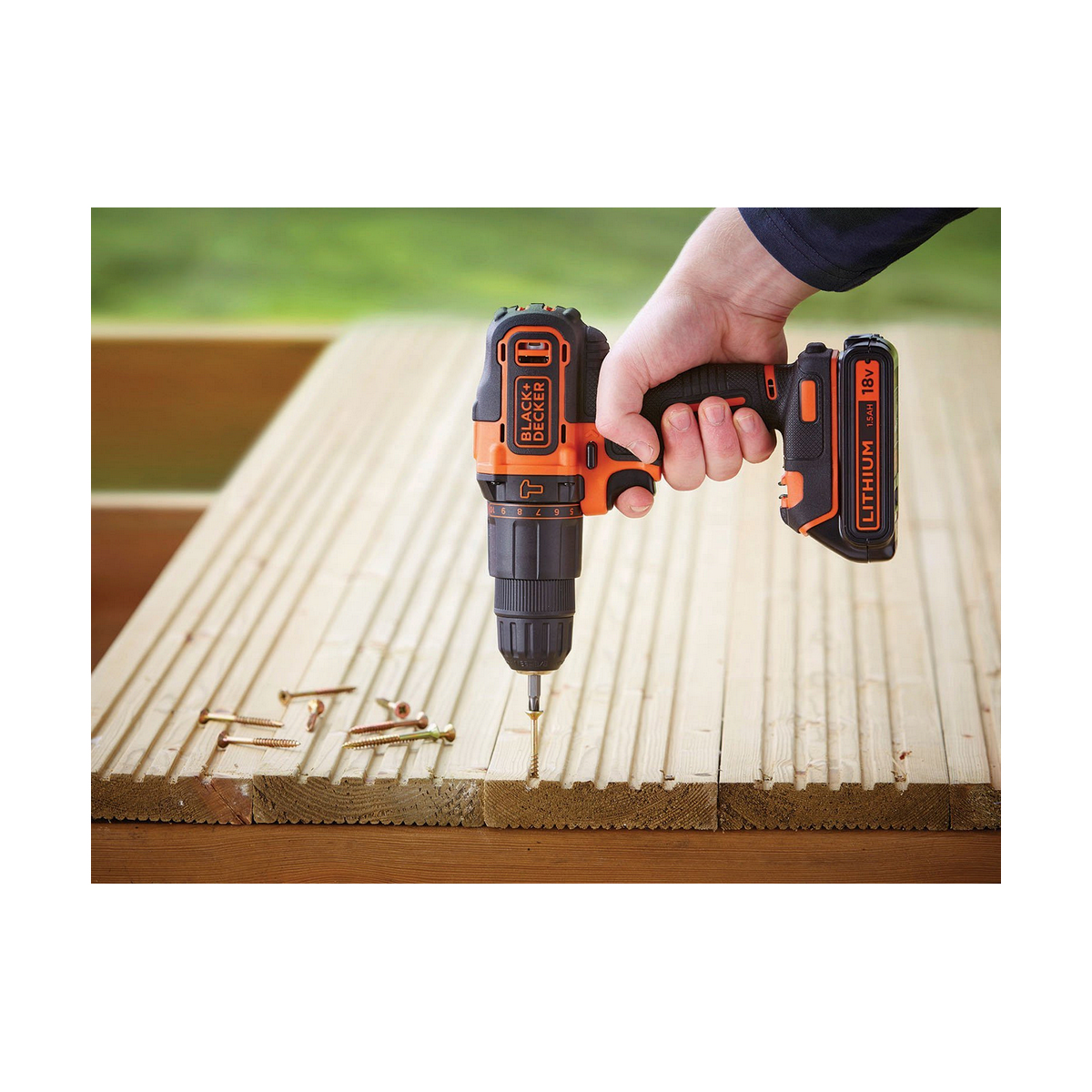 Elektrisk skruvmejsel Black & Decker BDCHD18KB 40 Nm - 12