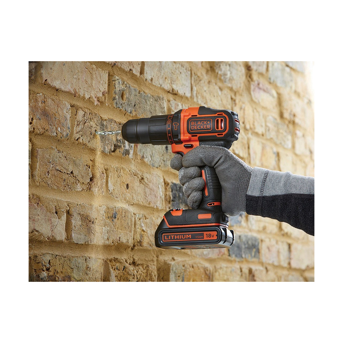 Elektrisk skruvmejsel Black & Decker BDCHD18KB 40 Nm - 10