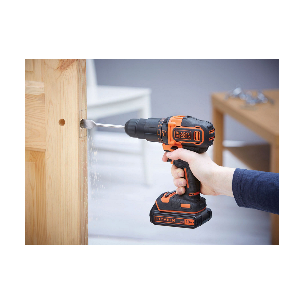 Elektrisk skruvmejsel Black & Decker BDCHD18KB 40 Nm - 15