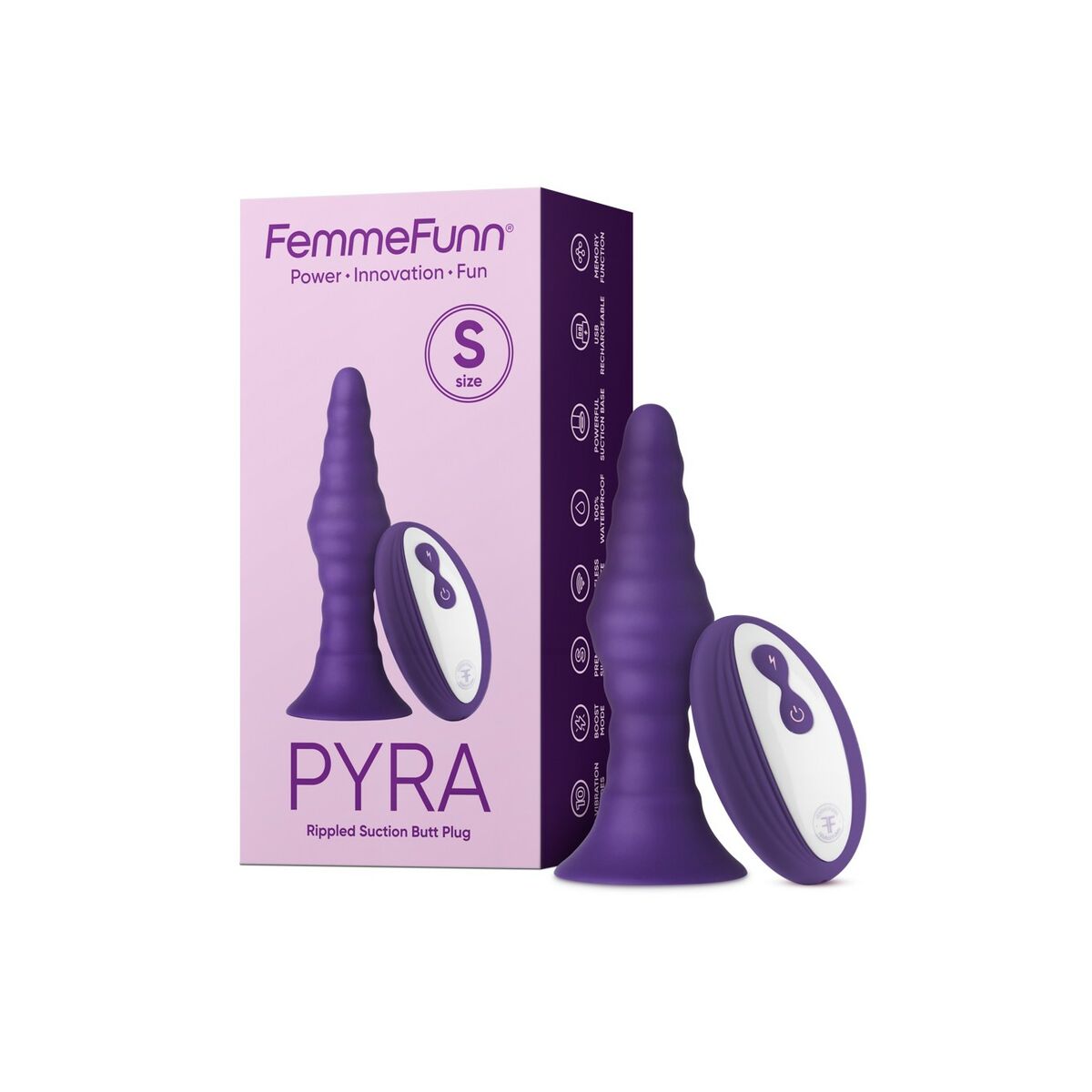 Analplugg FemmeFunn Pyra Purpur - 2