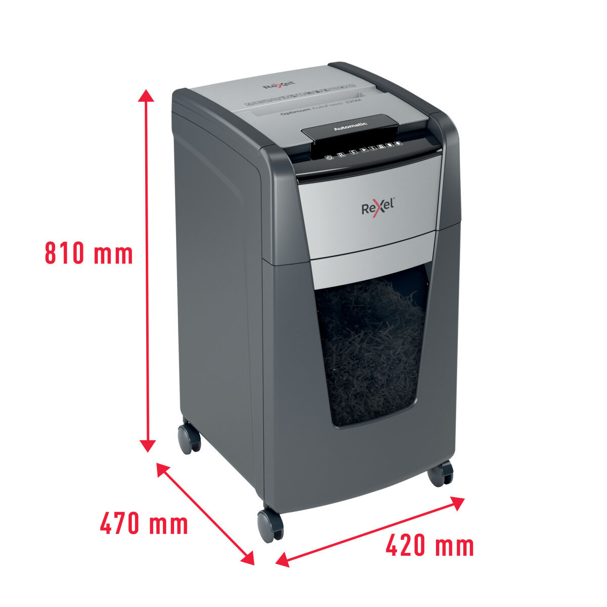 Dokumentförstörare Mikroskärande Rexel AutoFeed+ 225M 60 L - 6