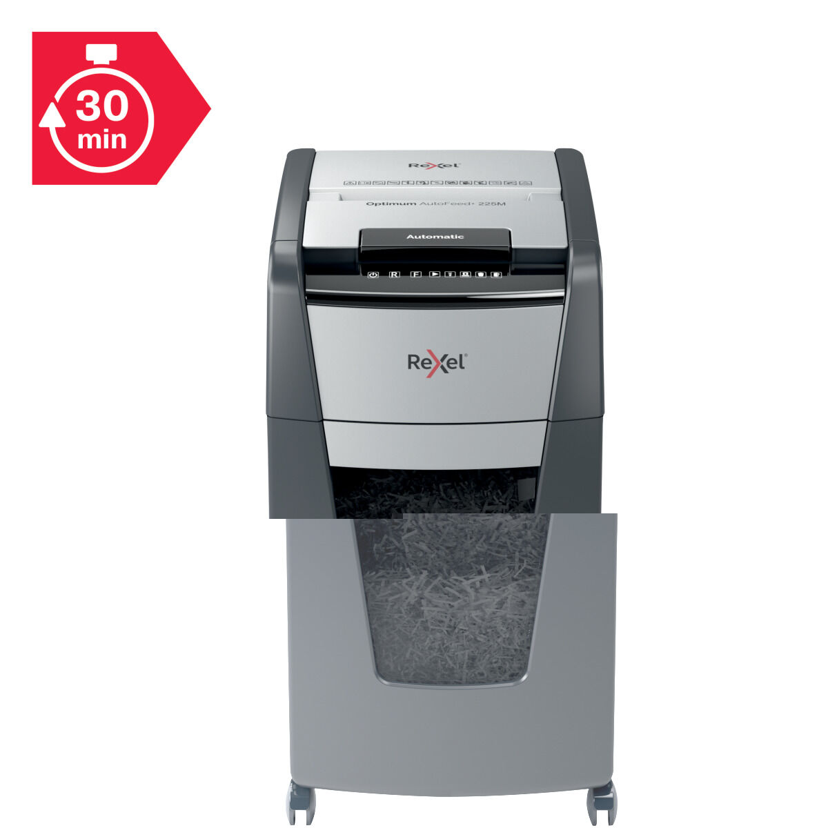 Dokumentförstörare Mikroskärande Rexel AutoFeed+ 225M 60 L - 7