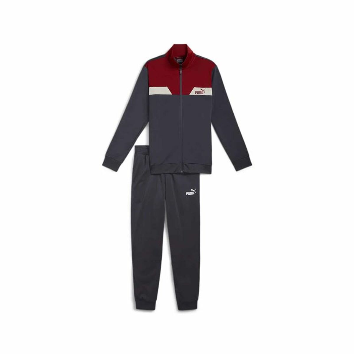 Träningsoverall, Vuxen Puma Power Poly Suit Grå Män 2 Delar